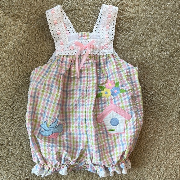 b.t. kids Other - B.T Kids vintage one piece seersucker romper 3-6 months